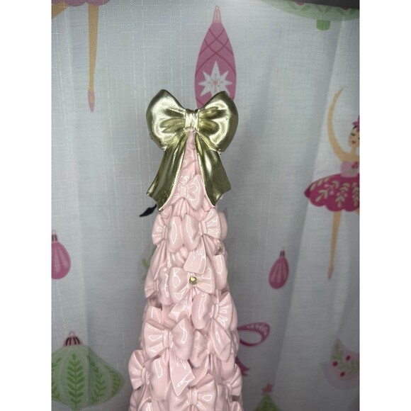 Cupcakes and Cashmere Pink Bow LED Tree - Picture 2 of 6
